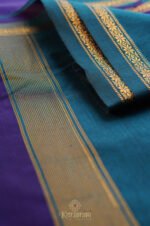 Semi Maheshwari Cotton Silk – Blue - Image 4