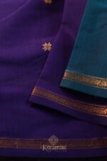 Semi Maheshwari Cotton Silk – Blue - Image 3