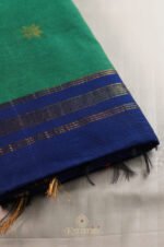 Semi Maheshwari Cotton Sik – Green