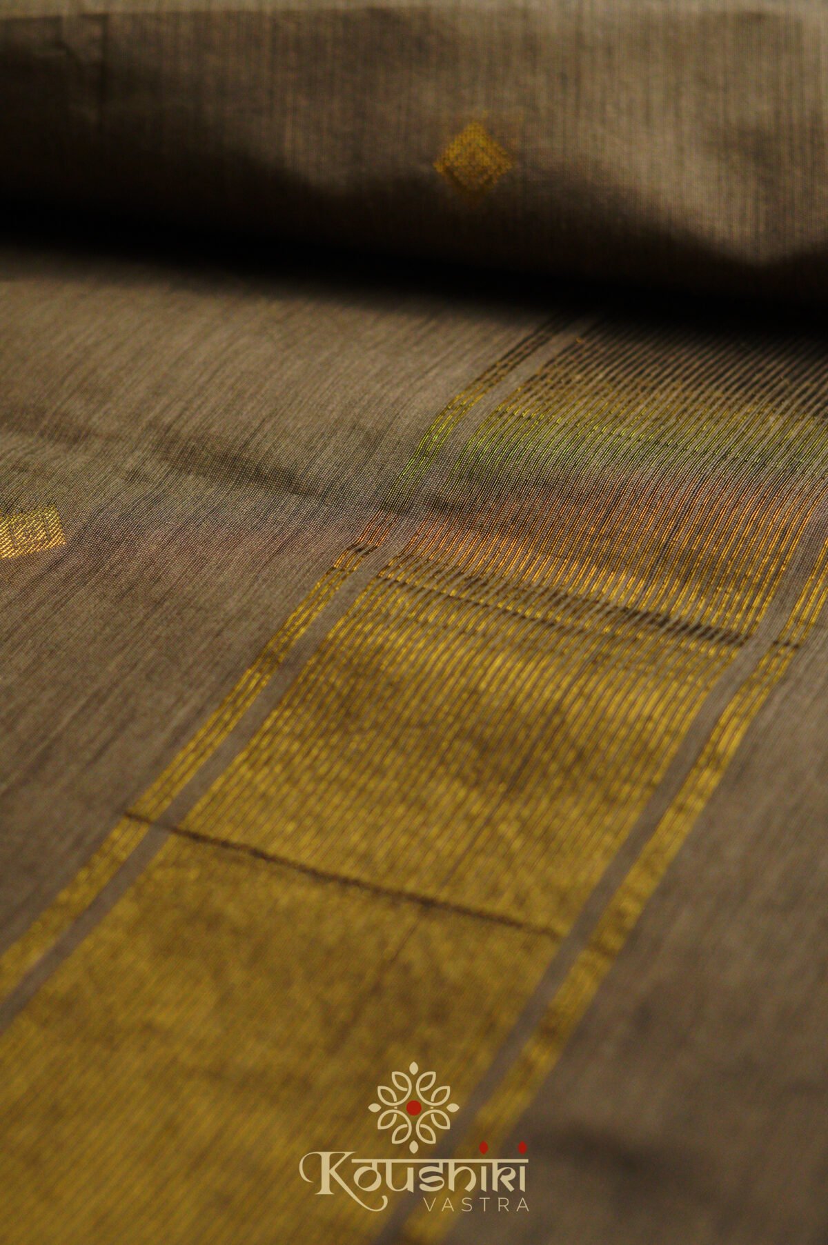 Semi Maheshwari Cotton Silk – Beige - Image 5