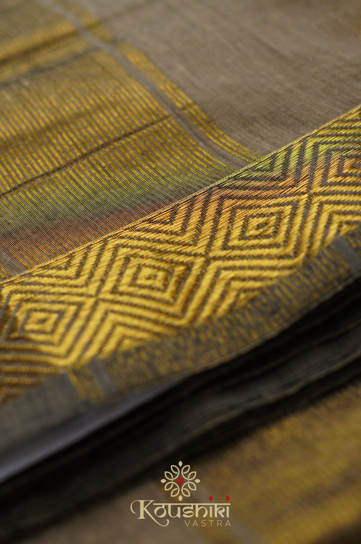 Semi Maheshwari Cotton Silk – Beige - Image 4