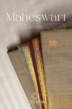 Semi Maheshwari Cotton Sik – Beige