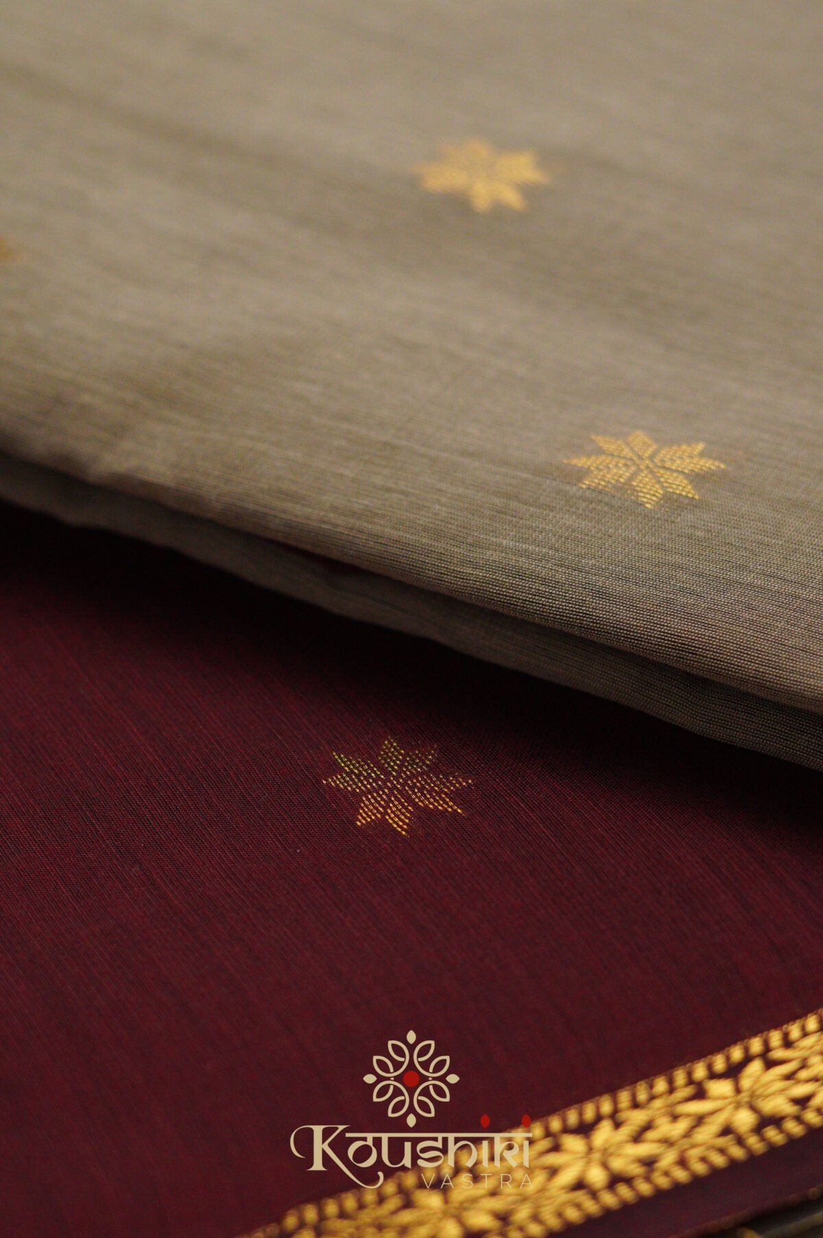 Semi Maheshwari Cotton Sik – Beige - Image 5