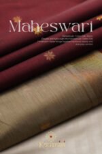 Semi Maheshwari Cotton Sik – Beige - Image 3