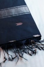 Semi Maheshwari Cotton Silk – Black