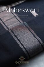 Semi Maheshwari Cotton Silk – Black - Image 5