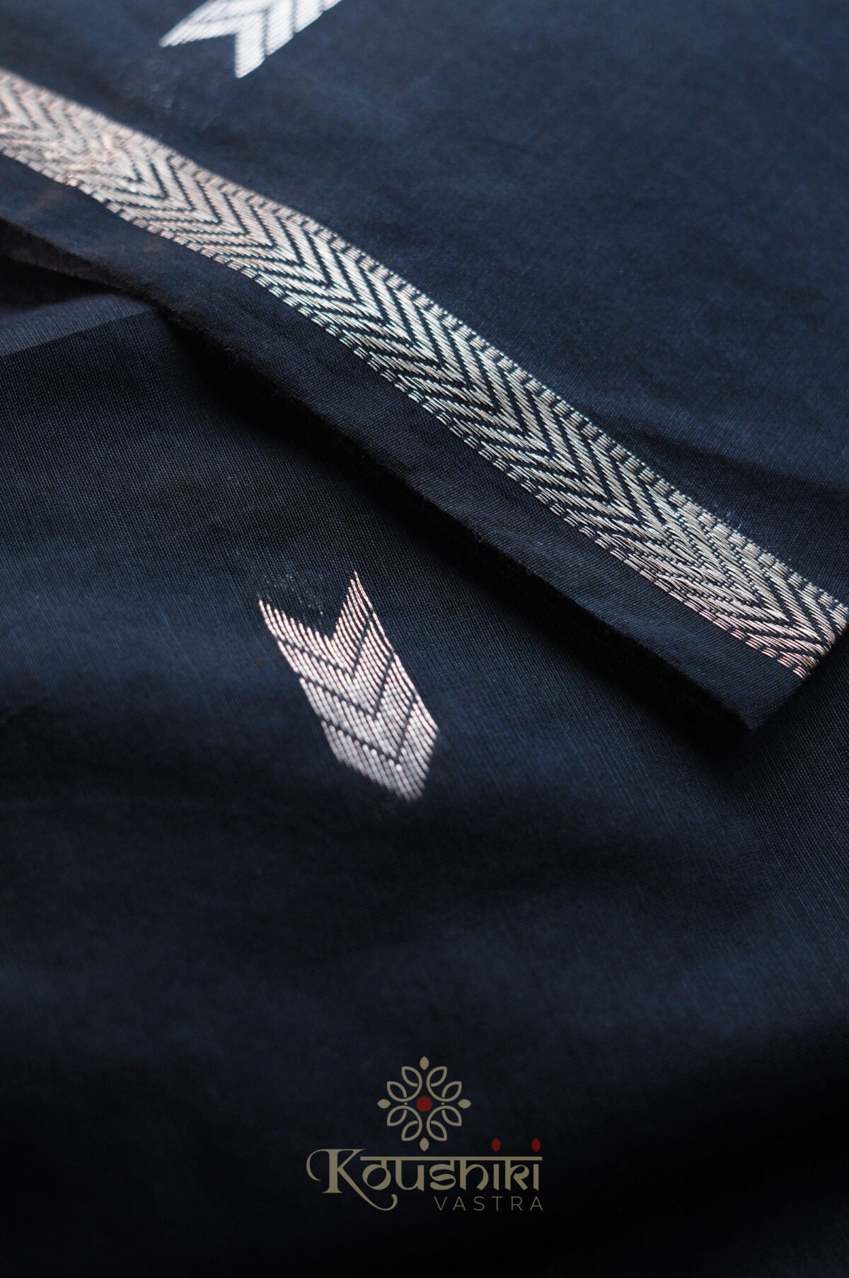 Semi Maheshwari Cotton Silk – Black - Image 3