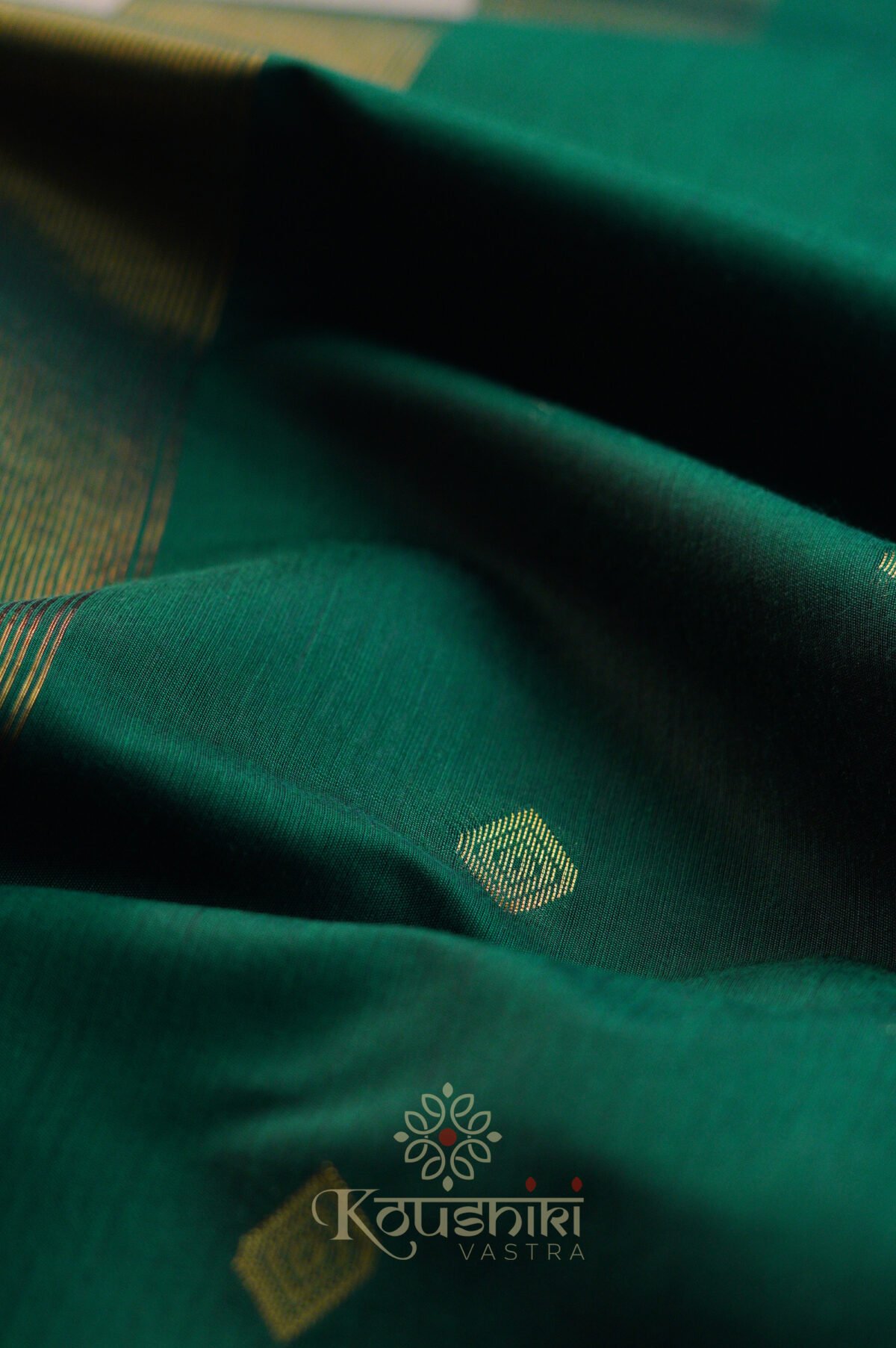Semi Maheshwari Cotton Silk – Grey - Image 4