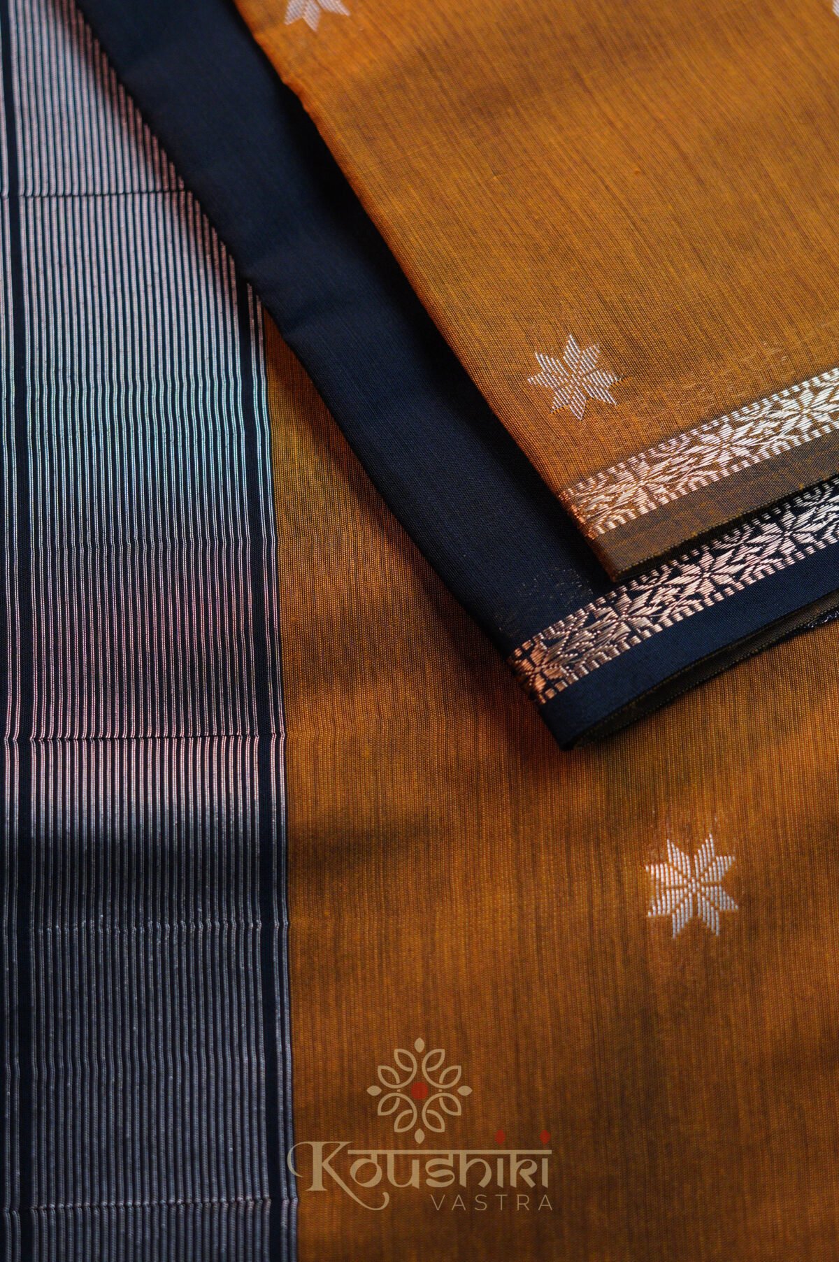 Semi Maheshwari Cotton Silk – Yellow - Image 4