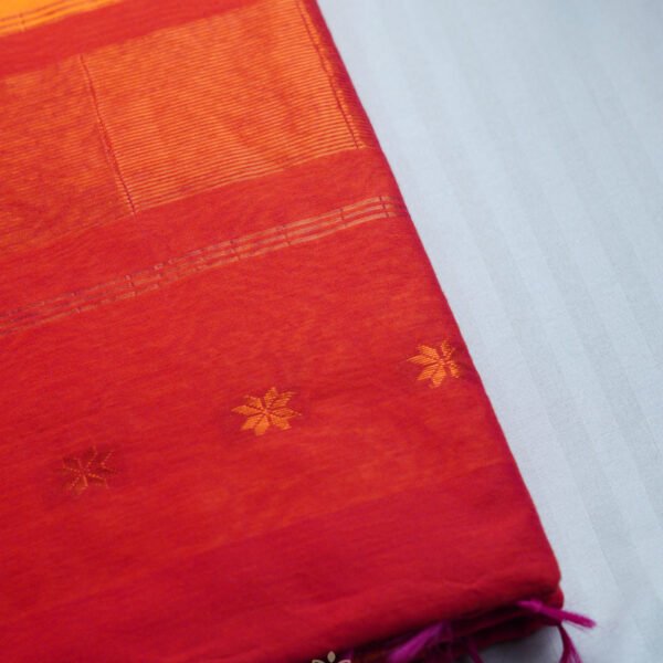 Semi Maheshwari Cotton Silk – Yellow