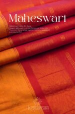 Semi Maheshwari Cotton Silk – Yellow - Image 4
