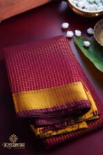 Slik Cotton Checks – Maroon