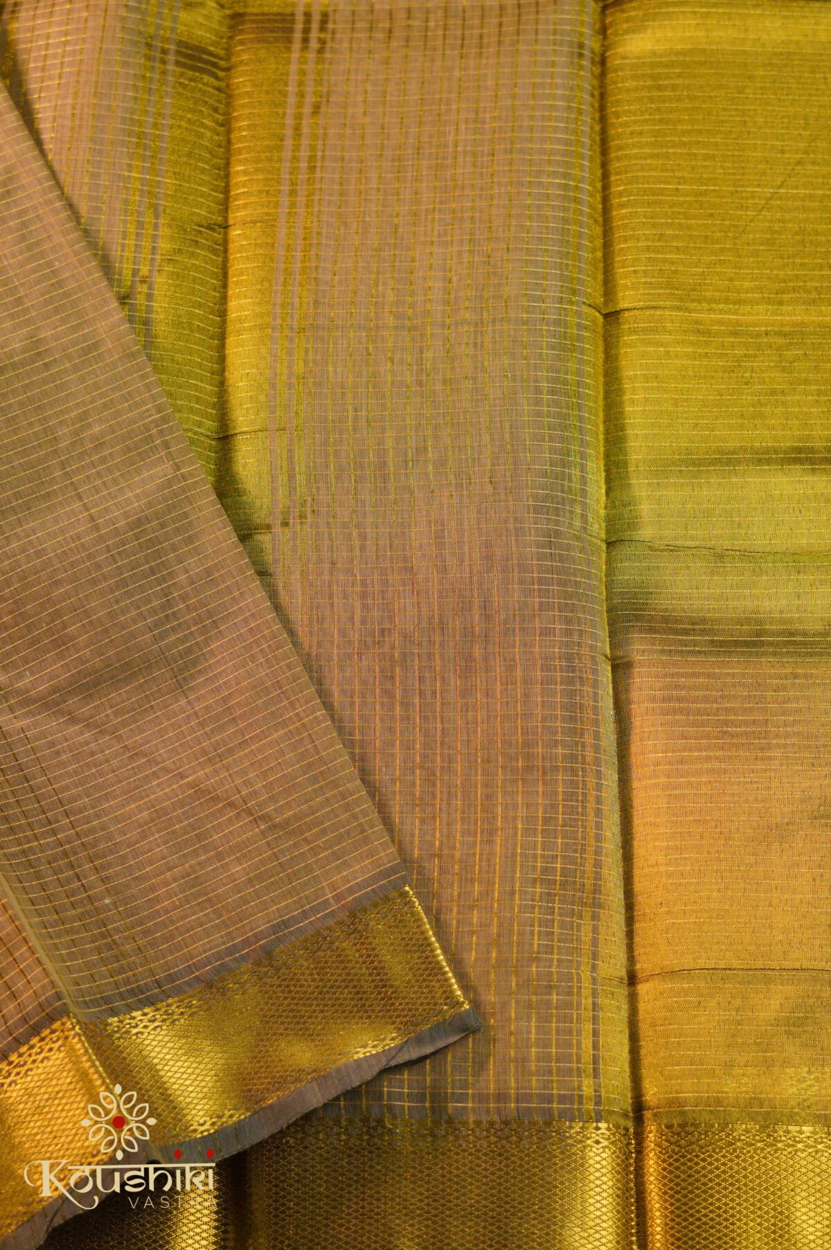Slik Cotton Checks – Beige - Image 2