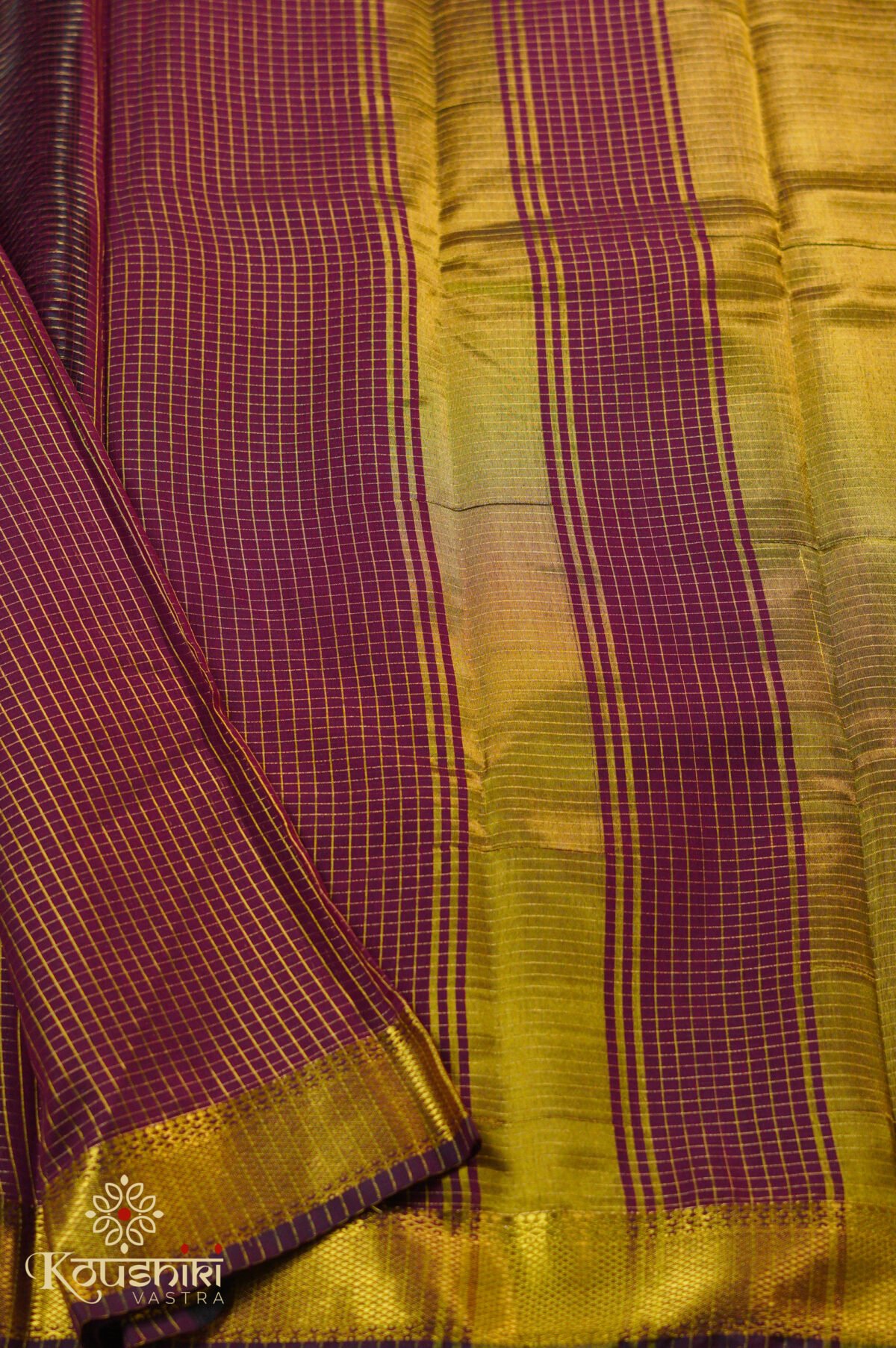 Slik Cotton Checks – Maroon - Image 3