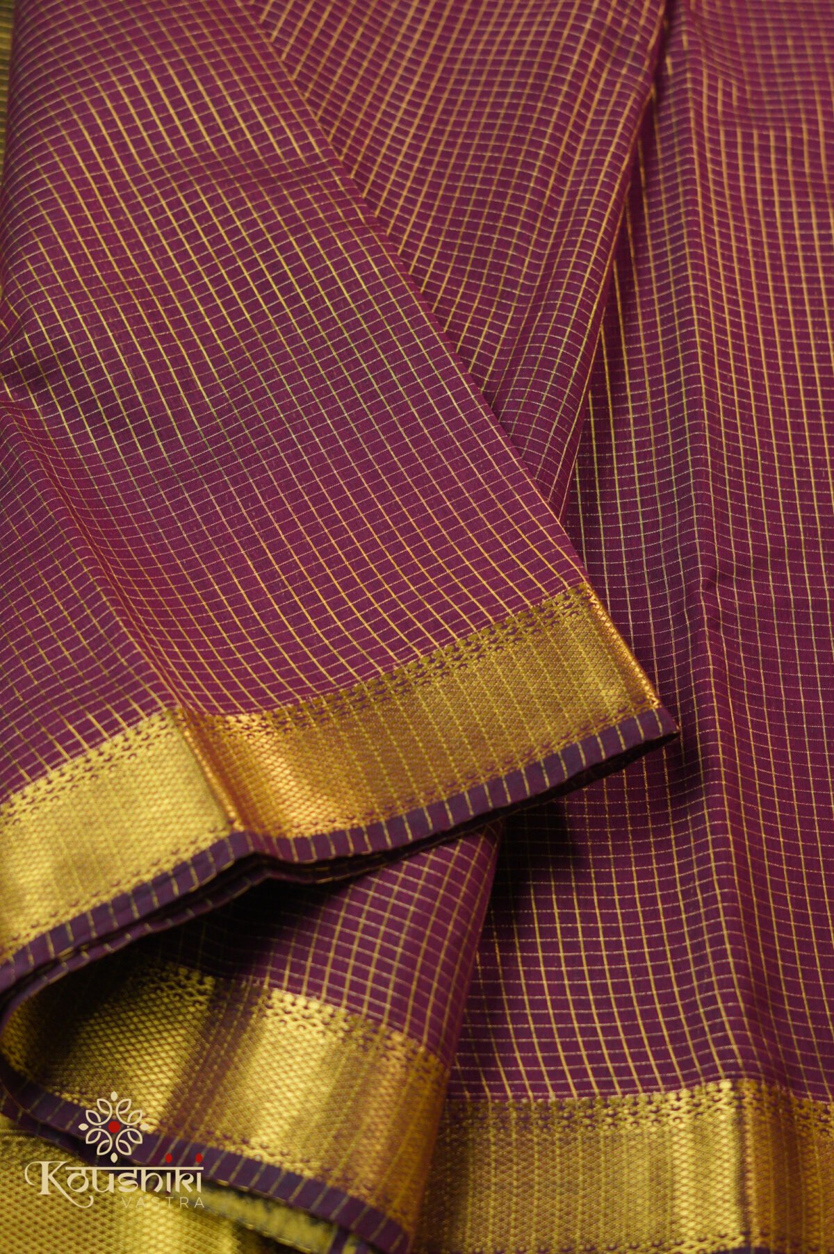 Slik Cotton Checks – Maroon - Image 2