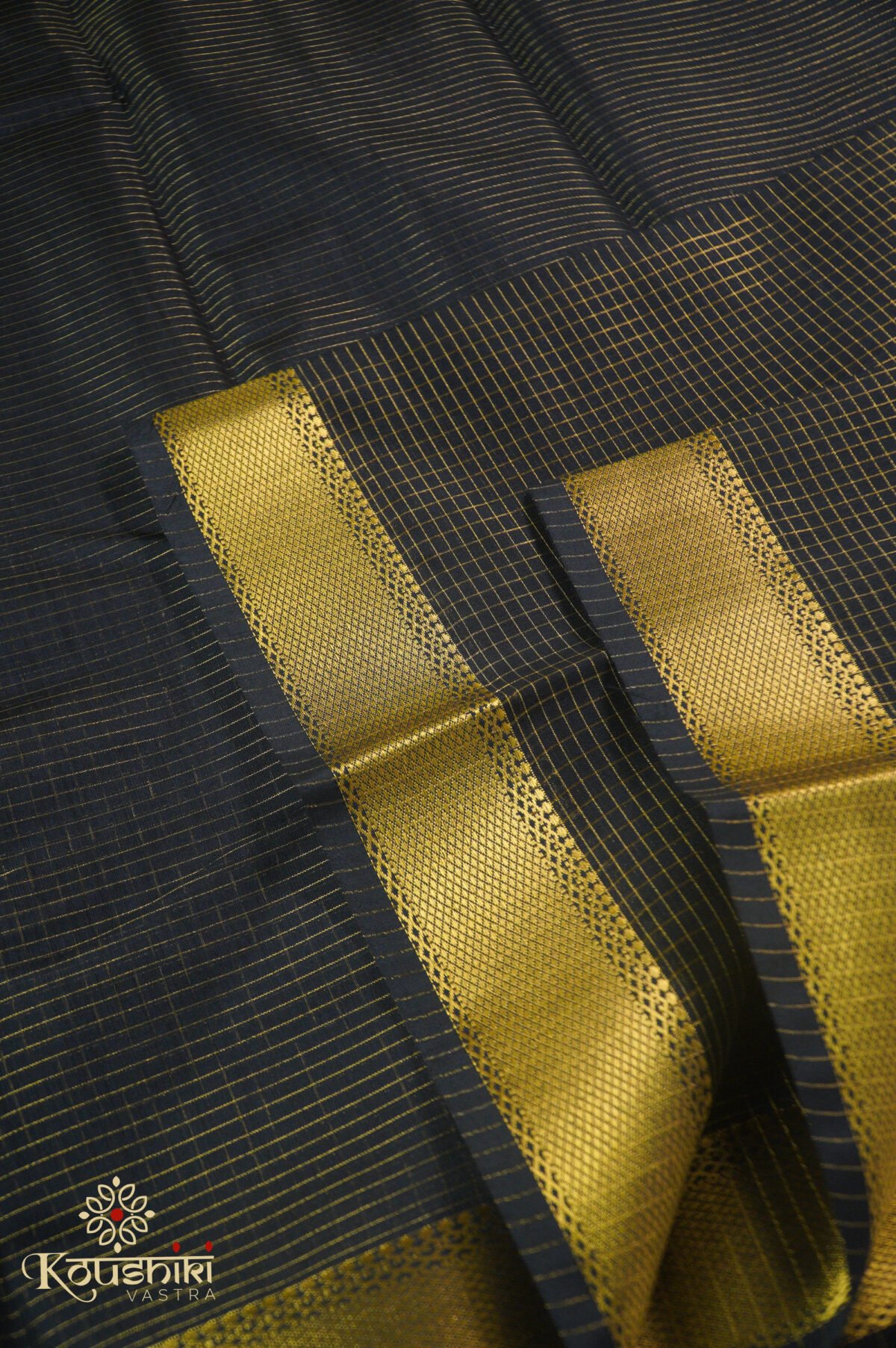 Slik Cotton Checks – Black - Image 3