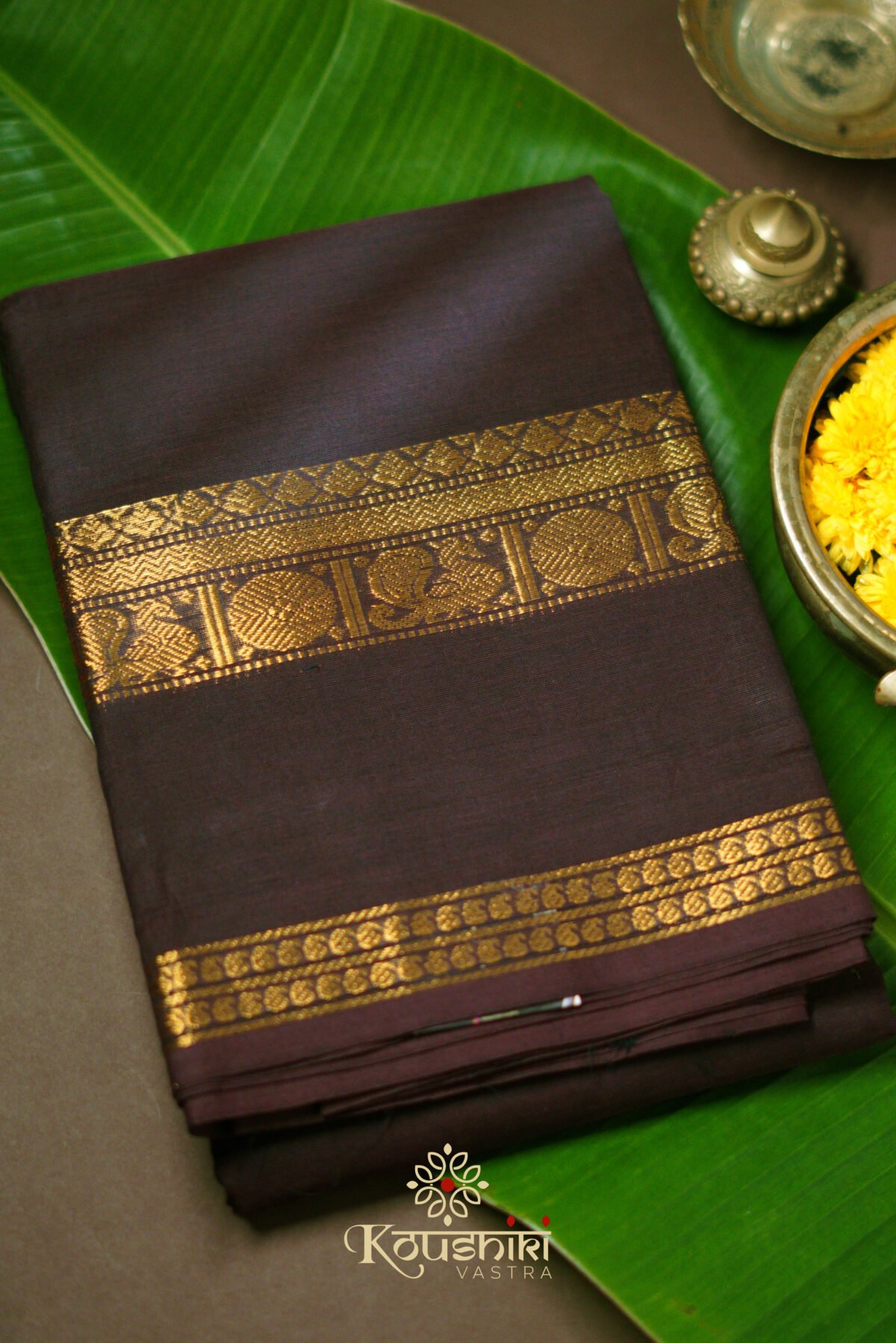 Kanchi Cotton – Brown - Image 5