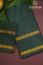 Green colour Sungudi Cotton saree with Traditional Pattern