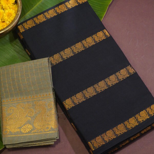 Sungudi Cotton – Black
