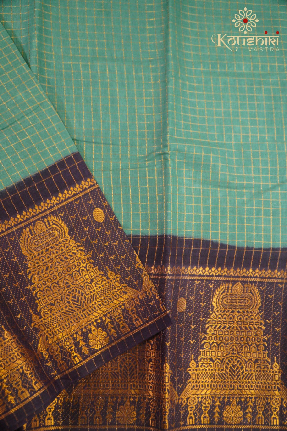 Sungudi Cotton – Green - Image 4