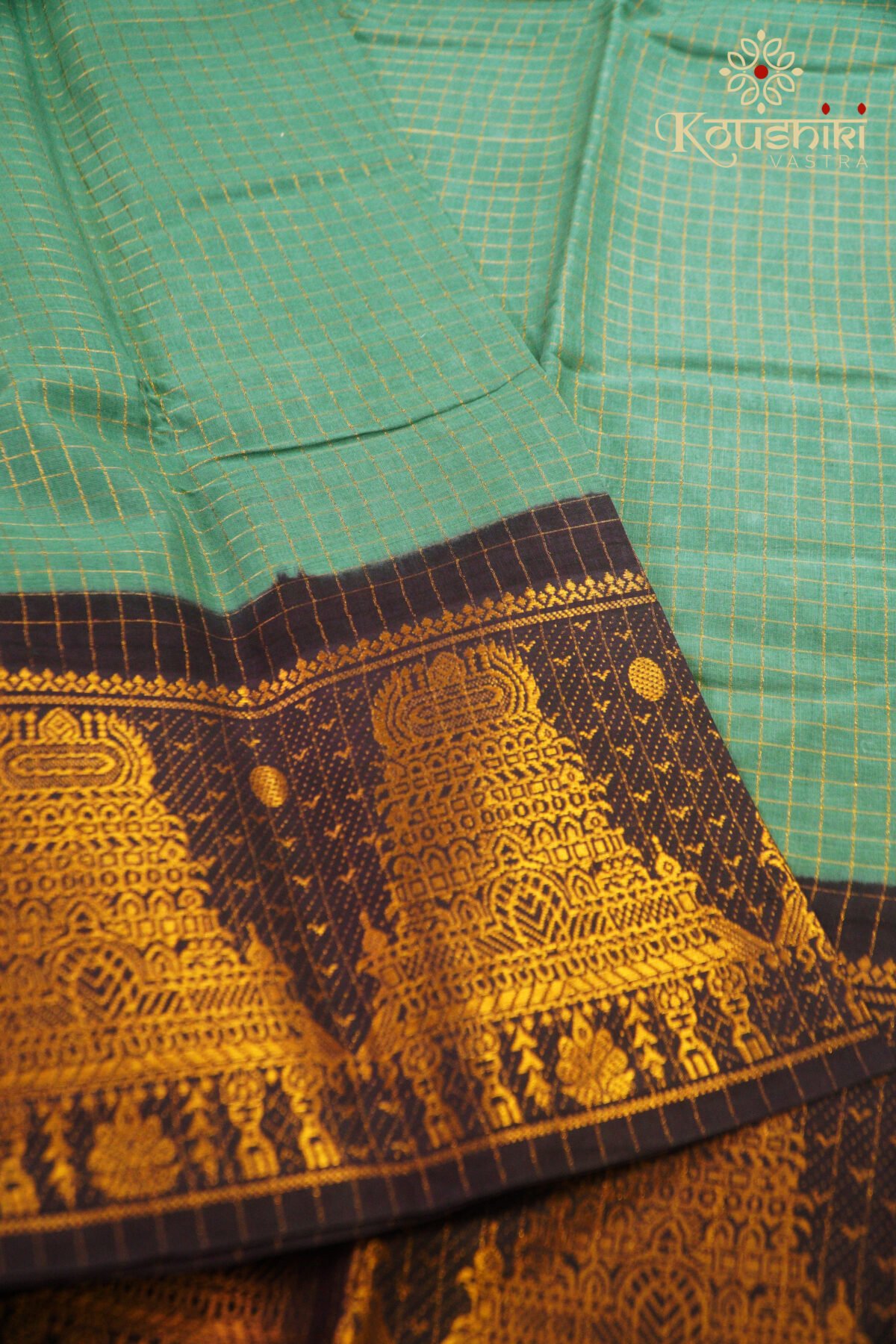 Sungudi Cotton – Green - Image 3