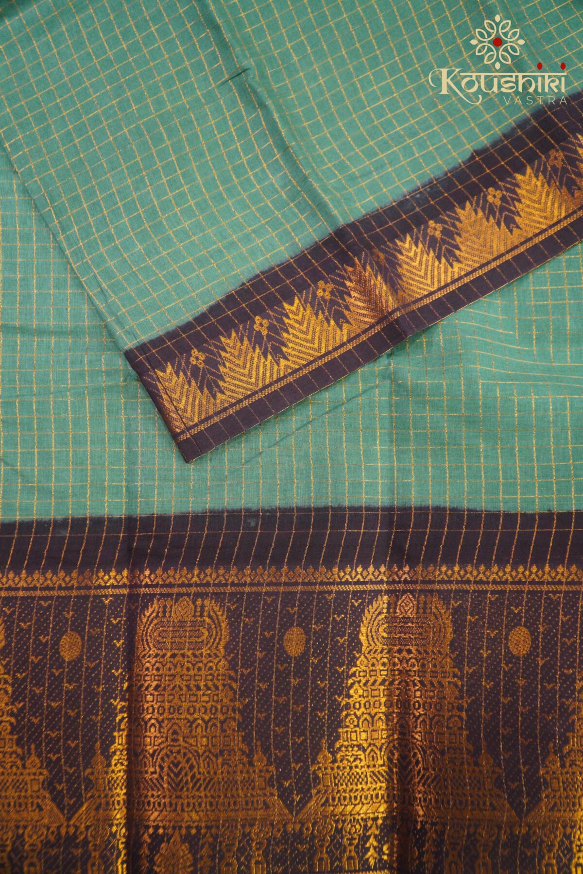 Sungudi Cotton – Green - Image 2