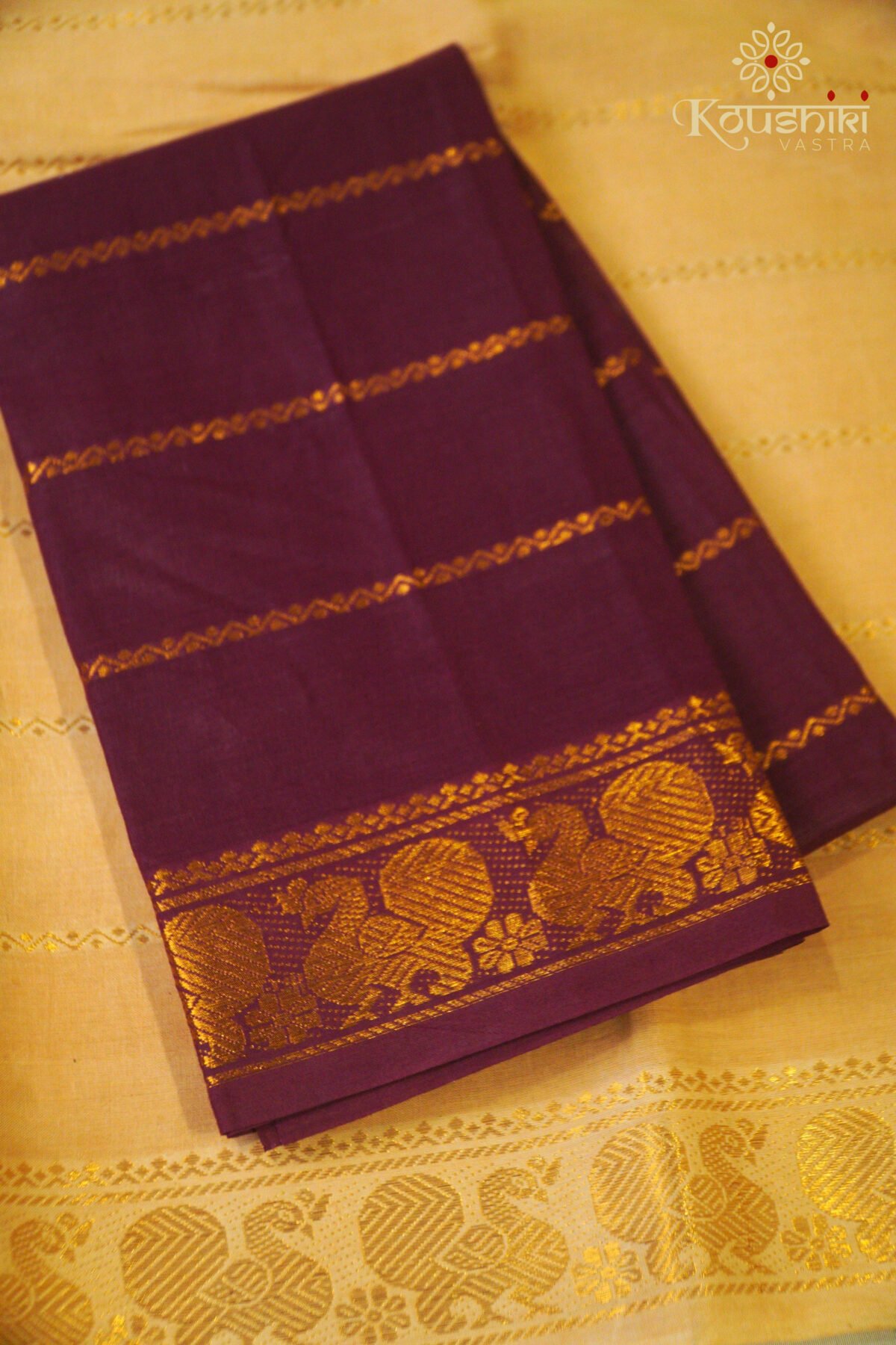 Sungudi Cotton – Black | Cream - Image 3