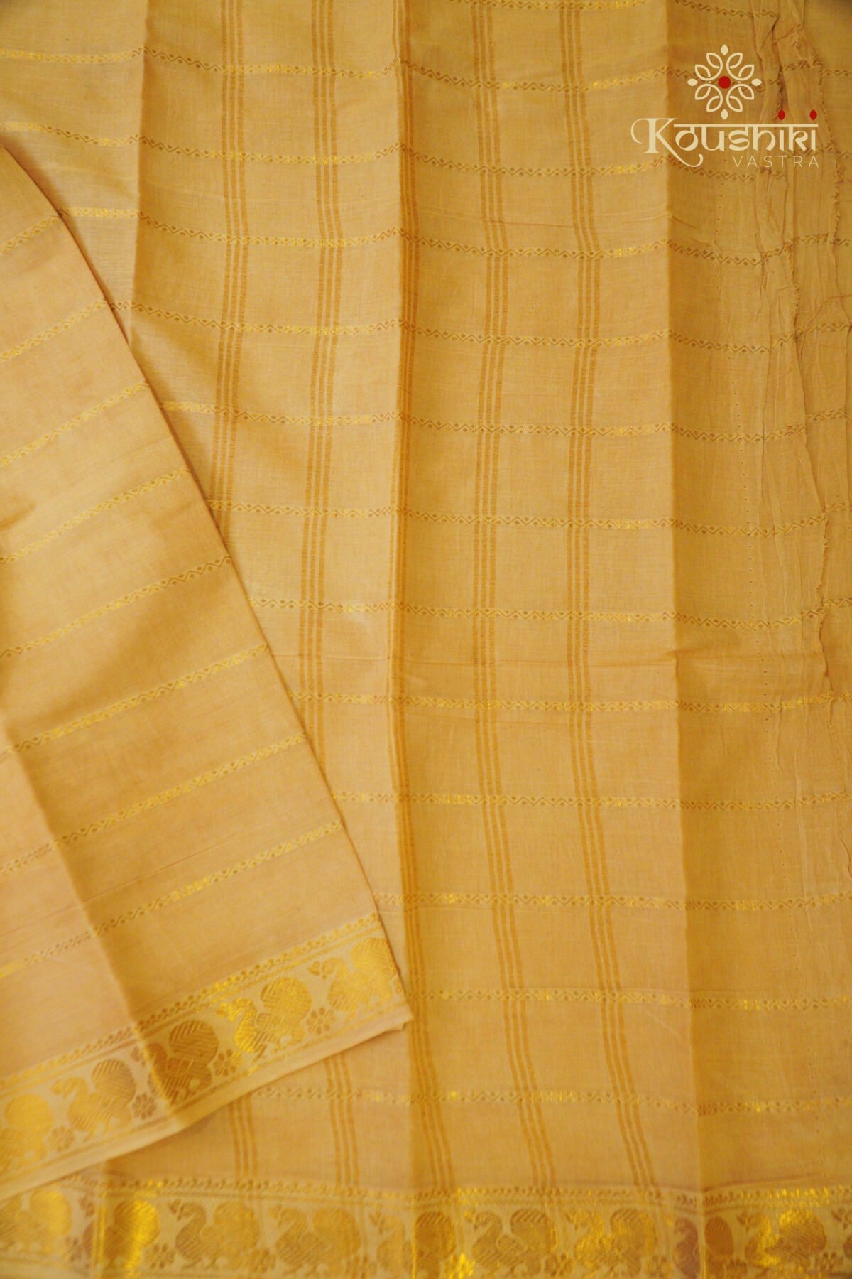 Sungudi Cotton – Black | Cream - Image 2