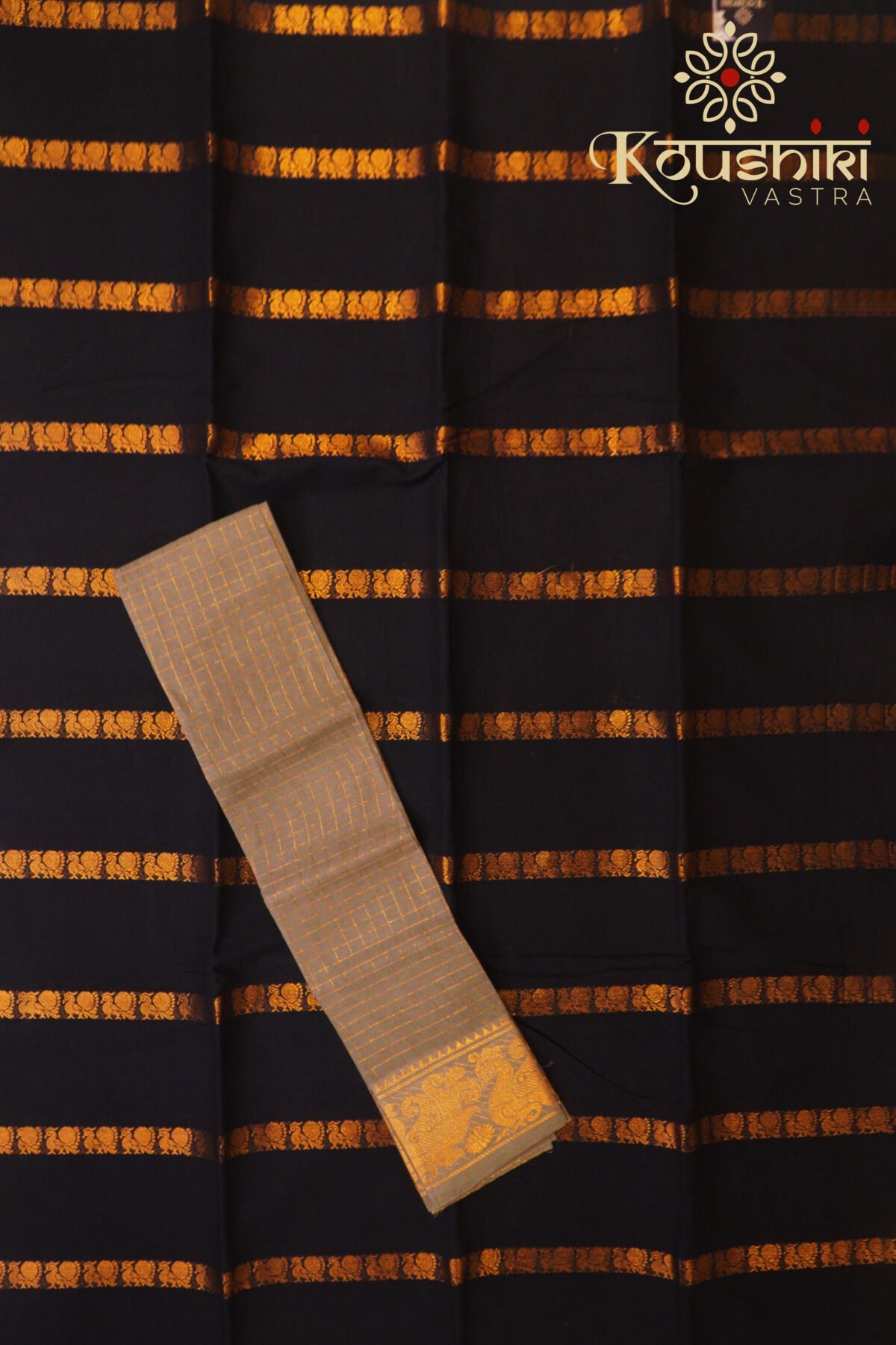 Sungudi Cotton – Black - Image 4
