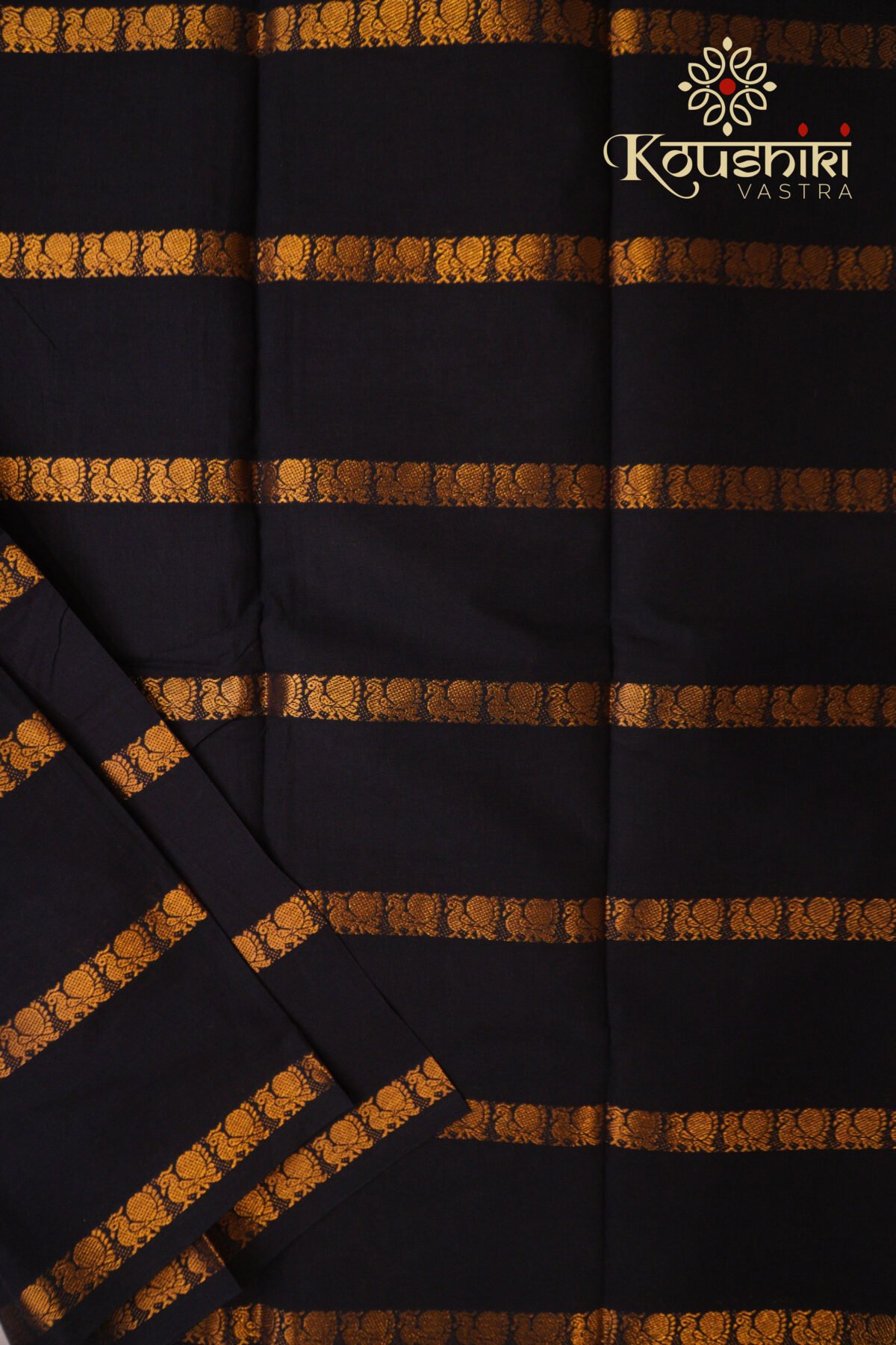Sungudi Cotton – Black - Image 3