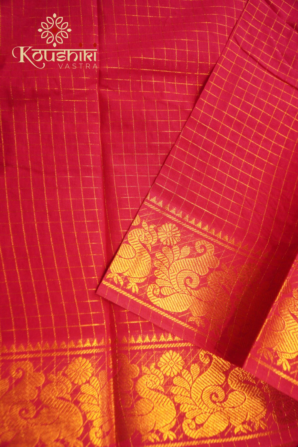 Sungudi Cotton – Pink - Image 4