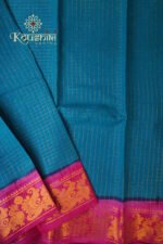 Sungudi Cotton – Blue - Image 4