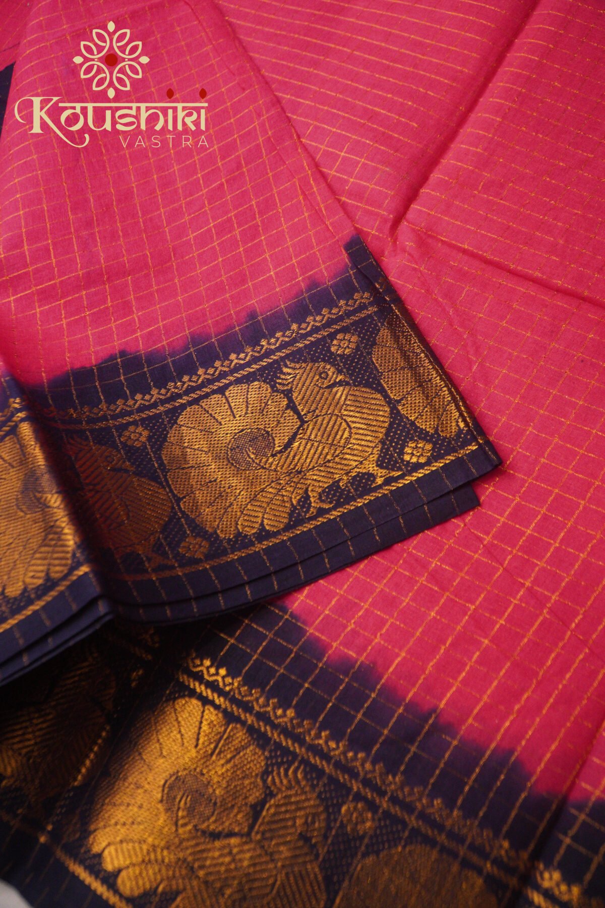 Sungudi Cotton – Pink - Image 3
