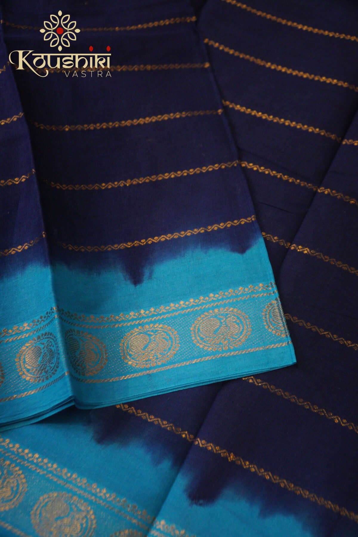 Sungudi Cotton – Blue - Image 4