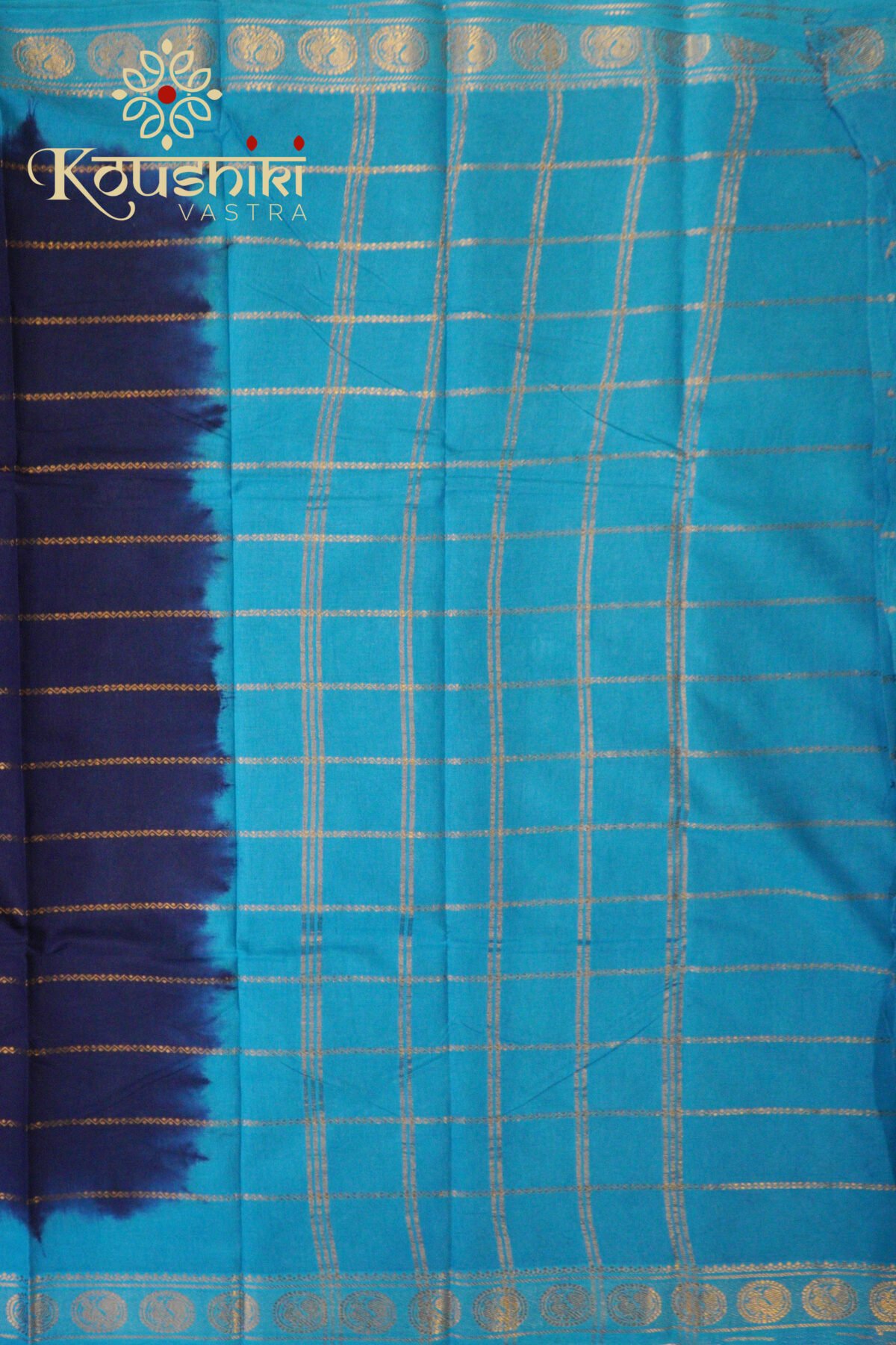 Sungudi Cotton – Blue - Image 3