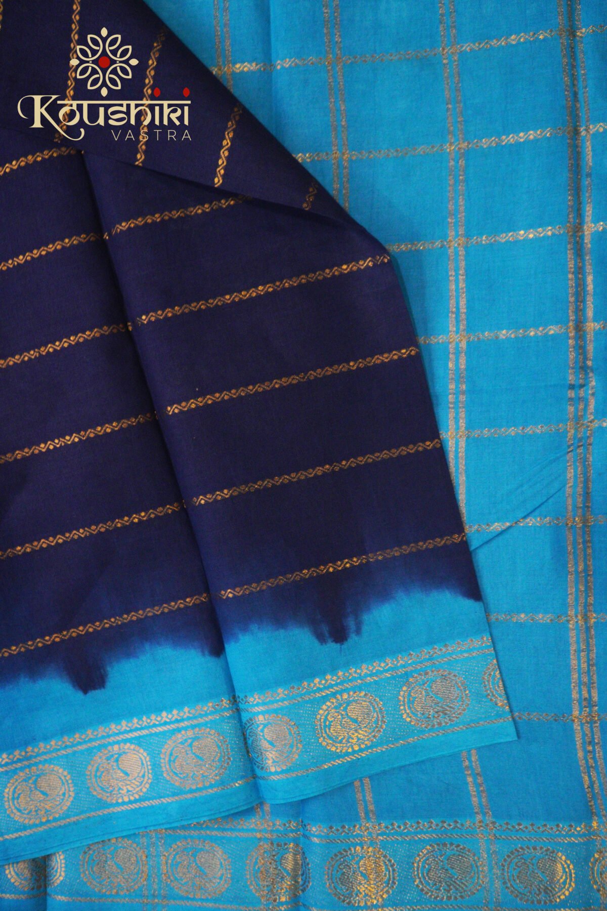 Sungudi Cotton – Blue - Image 2
