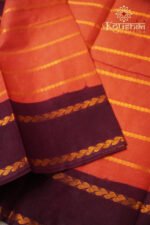 Sungudi Cotton – Orange - Image 4