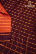 Sungudi Cotton – Orange - Image 3