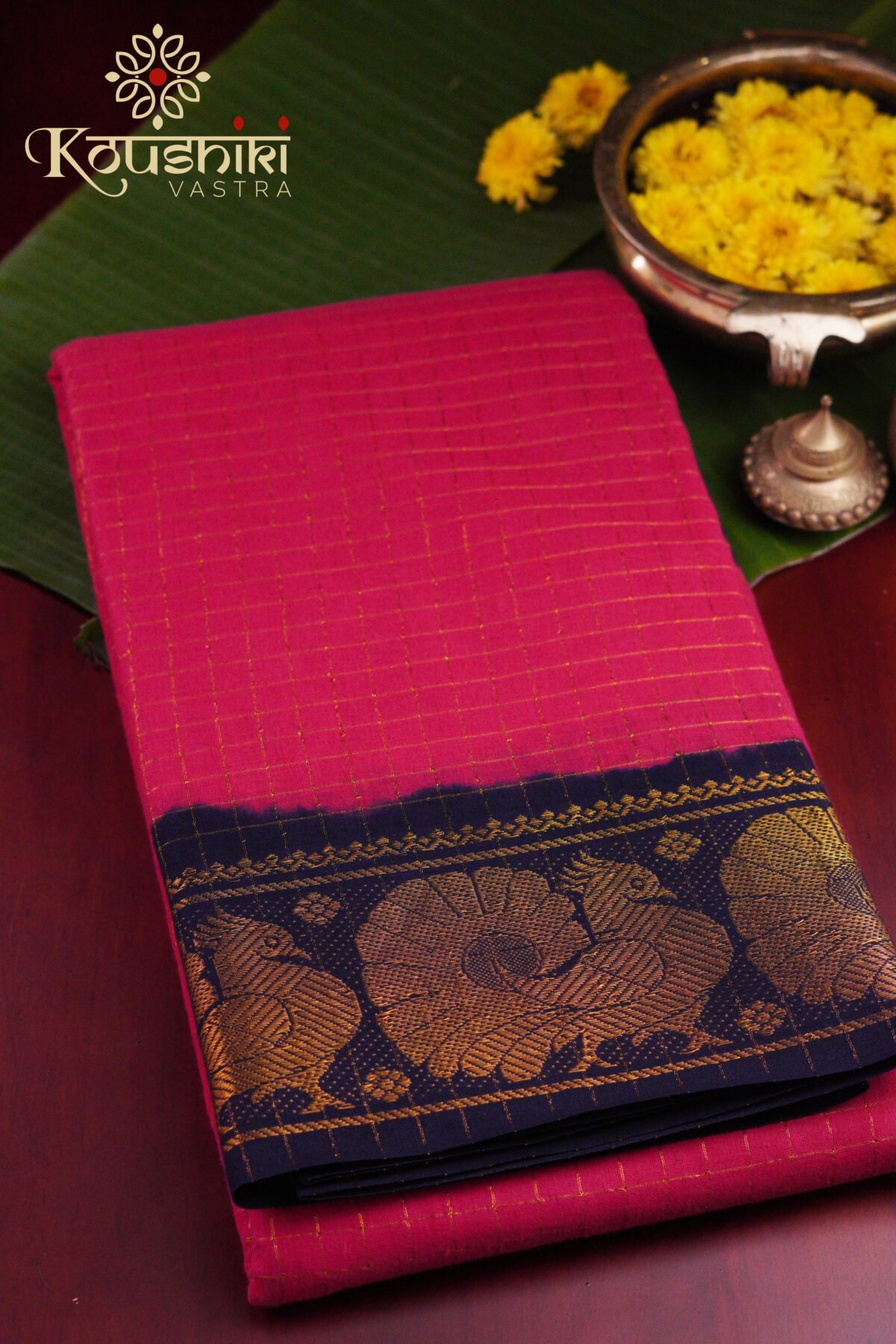 Sungudi Cotton – Pink - Image 5