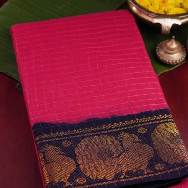 Sungudi Cotton – Pink