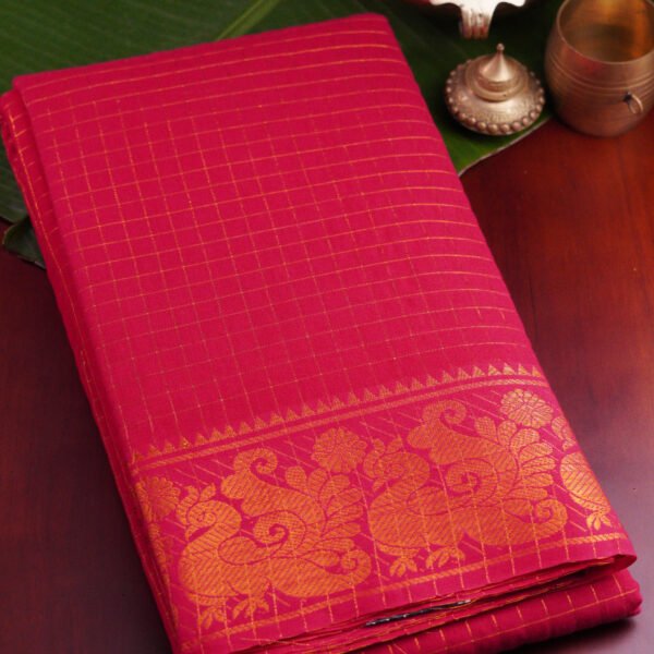 Sungudi Cotton – Pink