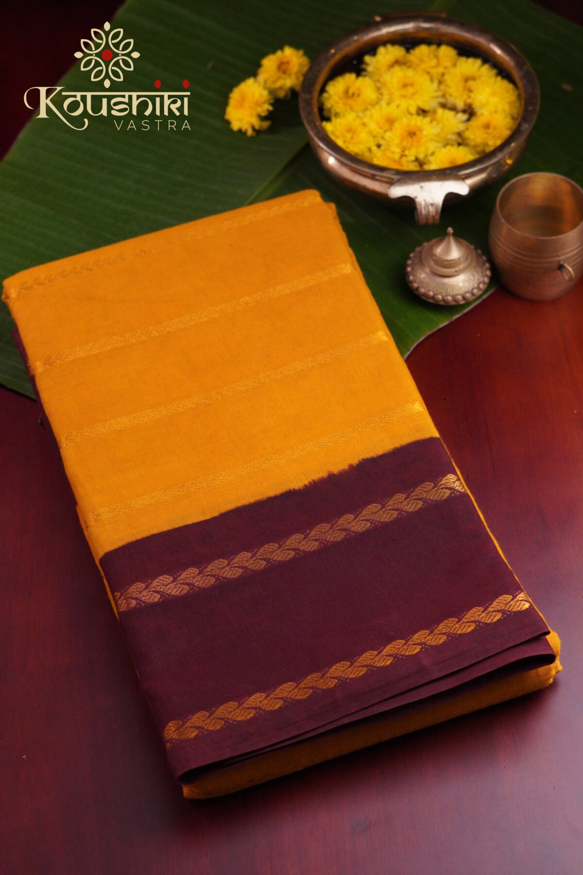 Sungudi Cotton – Yellow - Image 4