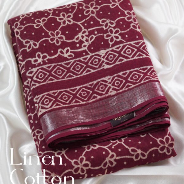Linen Cotton – Maroon