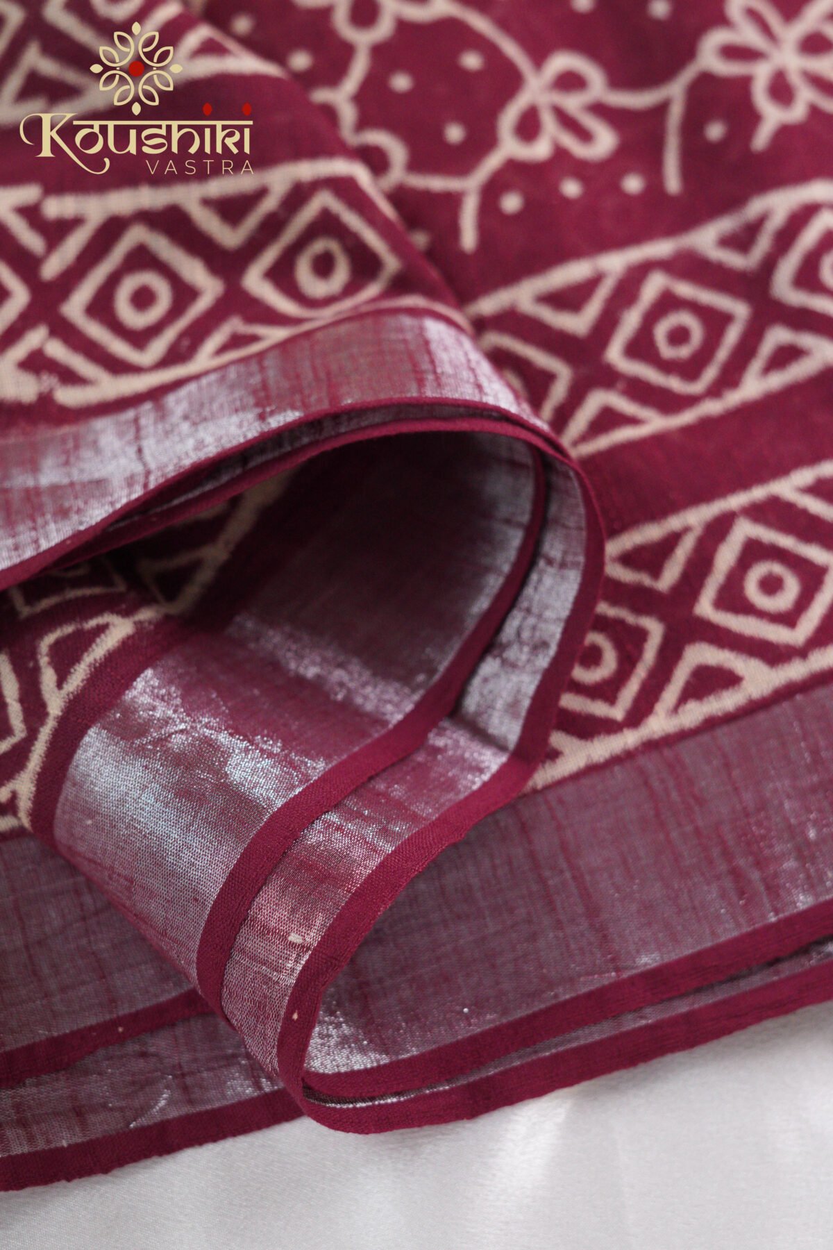 Linen Cotton – Maroon - Image 4