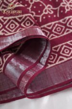 Linen Cotton – Maroon - Image 4