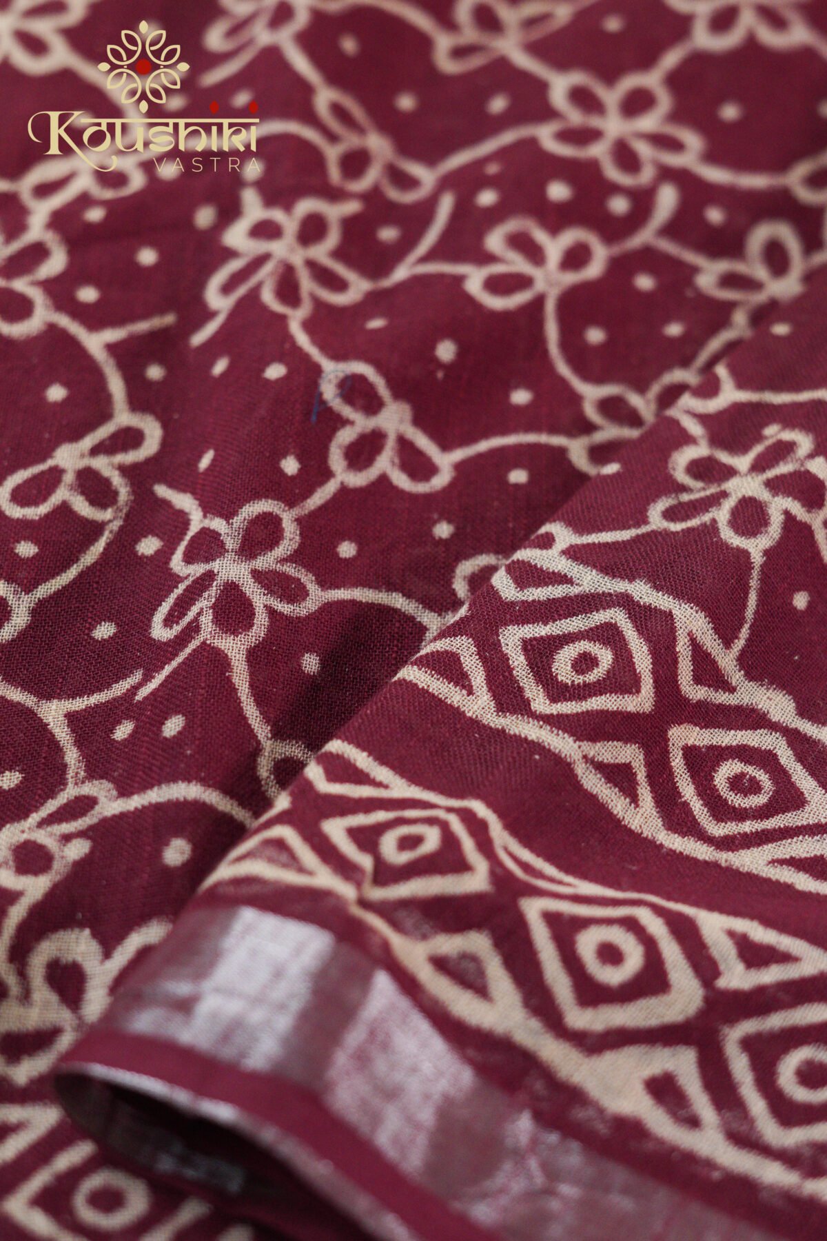 Linen Cotton – Maroon - Image 2
