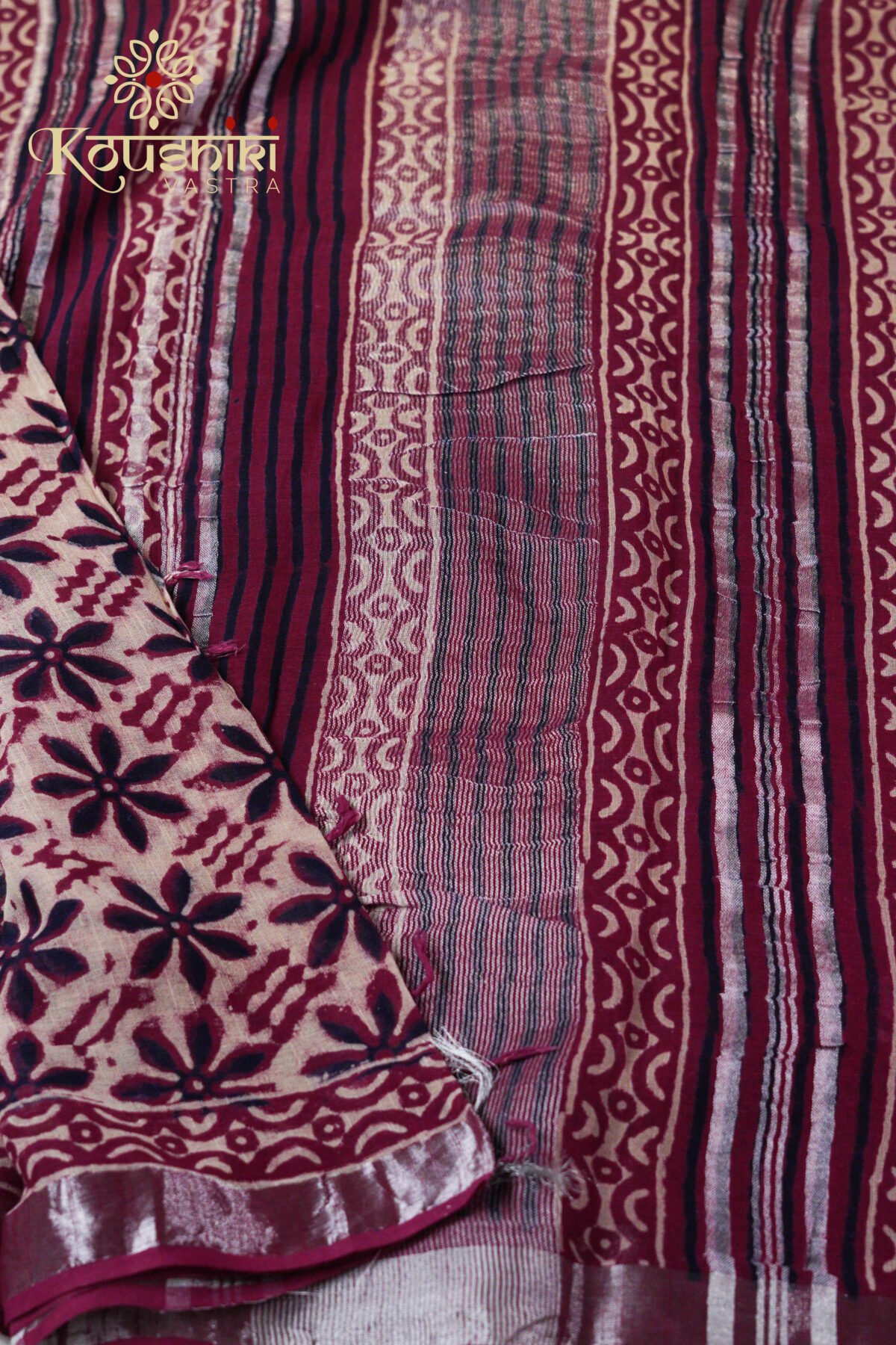 Linen Cotton – Maroon - Image 2