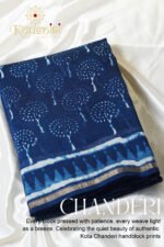 Pure Chanderi Silk – Blue
