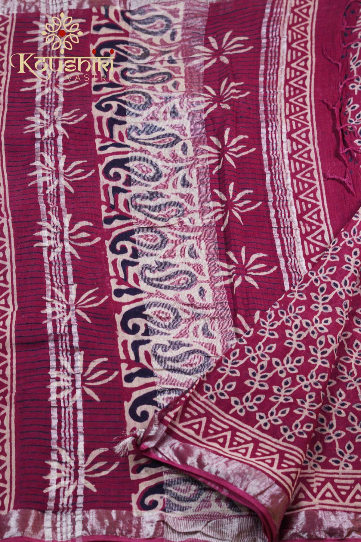 Linen Cotton – Maroon - Image 3
